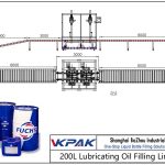 Automatic 200L Lubricating Oil Filling Line Автоматична линия за пълнене с 200L смазочно масло