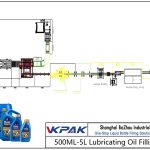 Automatic 500ML-5L Lubricating Oil Filling Line Автоматична линия за пълнене на смазочно масло 500ML-5L
