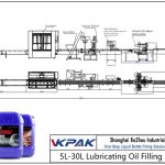 Automatic 5L-30L Lubricating Oil Filling Line Автоматична линия за пълнене на смазочно масло 5L-30L