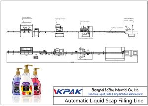 Автоматична линия за пълнене с течен сапун